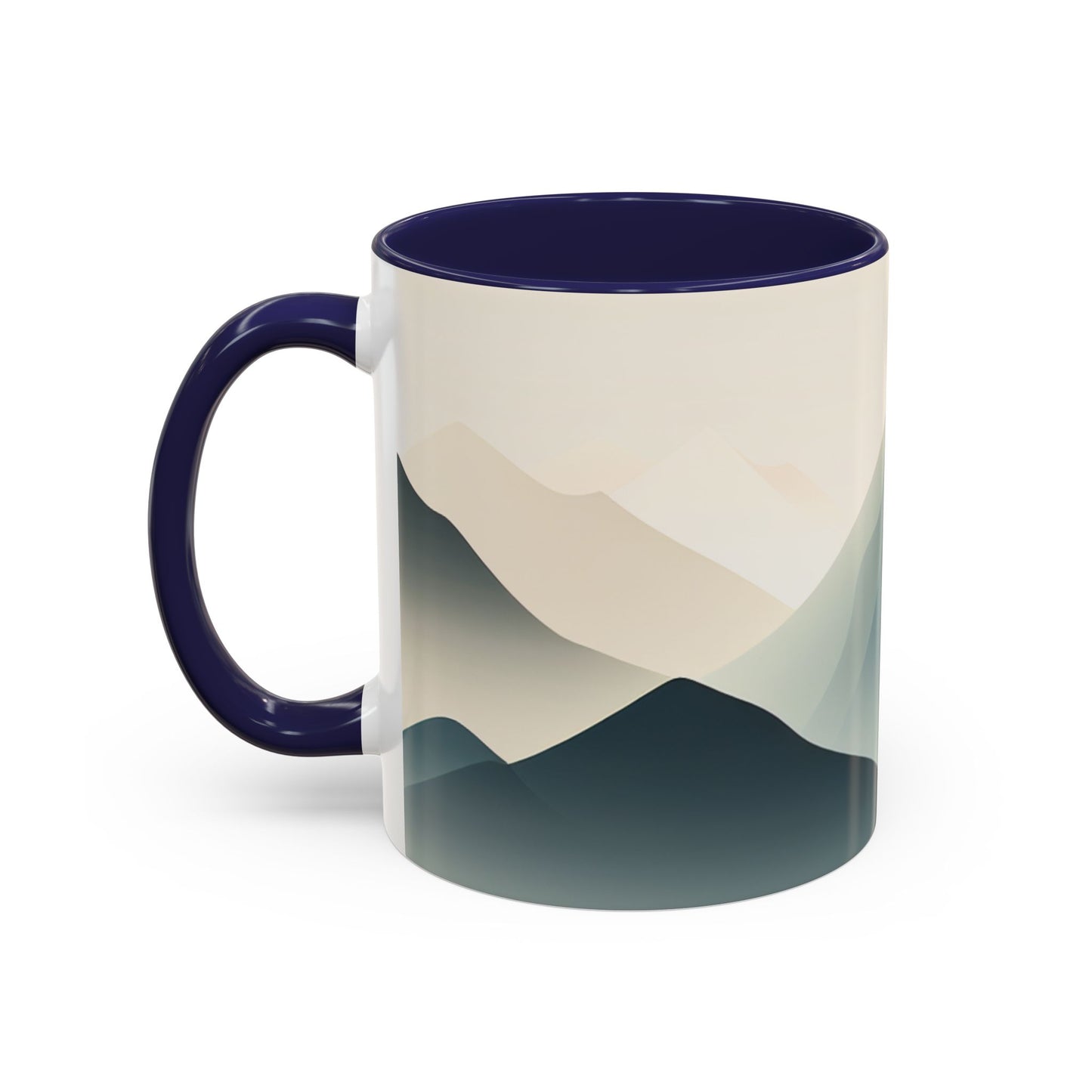 Serene Mountain Accent Coffee Mug - 11 Oz