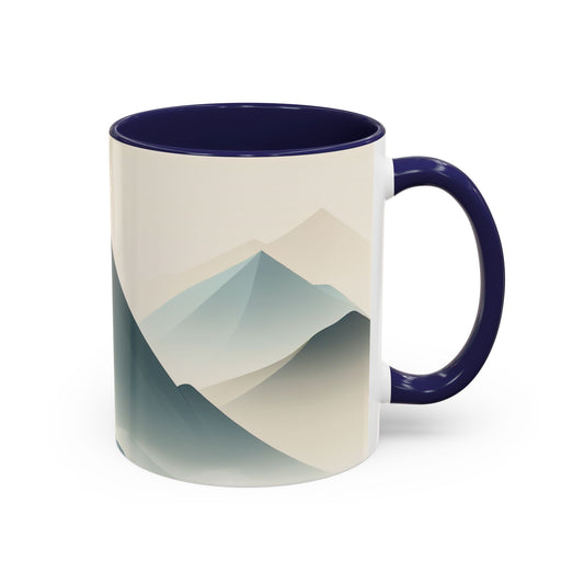 Serene Mountain Accent Coffee Mug - 11 Oz